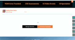 Desktop Screenshot of healthymindonline.com