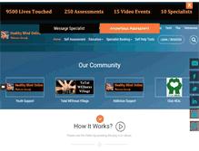Tablet Screenshot of healthymindonline.com